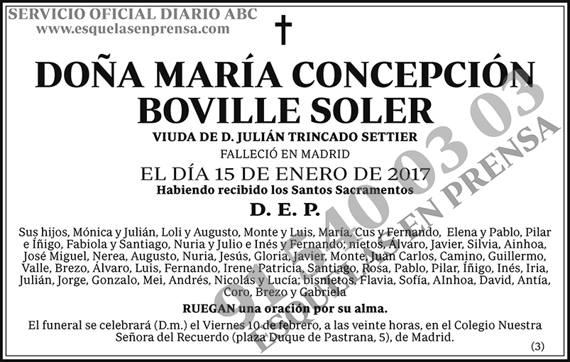 María Concepción Boville Soler